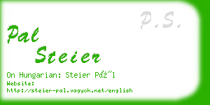 pal steier business card